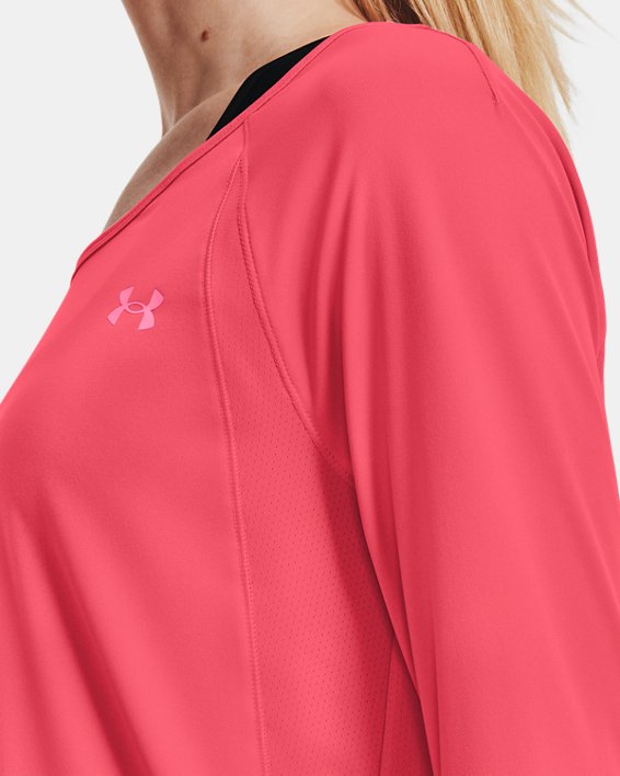 Women's UA Sun Armour Long Sleeve, Pink, pdpMainDesktop image number 3